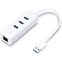 TP-Link Adaptador USB a Gigabit Ethernet- 4 en 1 Hub USB Adaptador Ethernet Gigabit con 3 USB 3.0 hasta 5Gbps + 1 Puerto…
